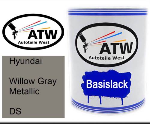 Hyundai, Willow Gray Metallic, DS: 1L Lackdose, von ATW Autoteile West.